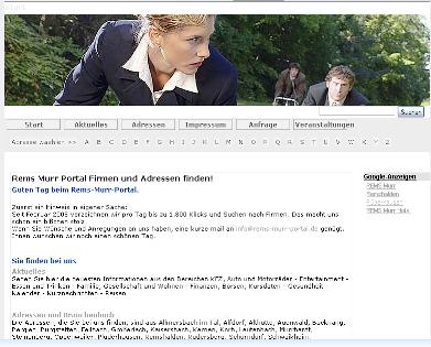 Screenshot Rems Murr Portal